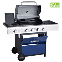 Outback Meteor 4-Burner Gas Barbecue – Blue